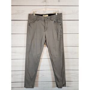 Democracy AB Technology Womens Gray Stretch Mid‎ Rise Cotton Straight Jeans 10